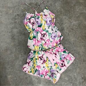 Victoria's Secret Floral Pajama Set L